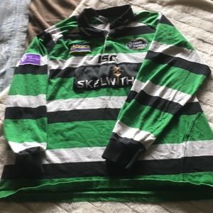 Striped soccer jersey